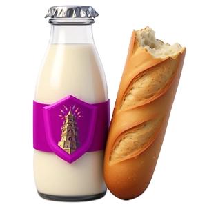 Kefir Bottle & Half-Loaf of Strength